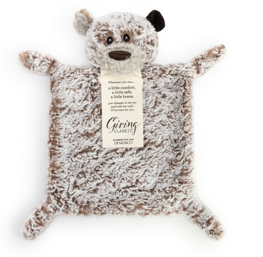 Giving Bear Blankie