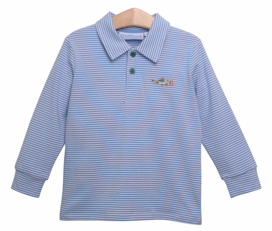 Trotter Street Gone Fishing Polo Shirt