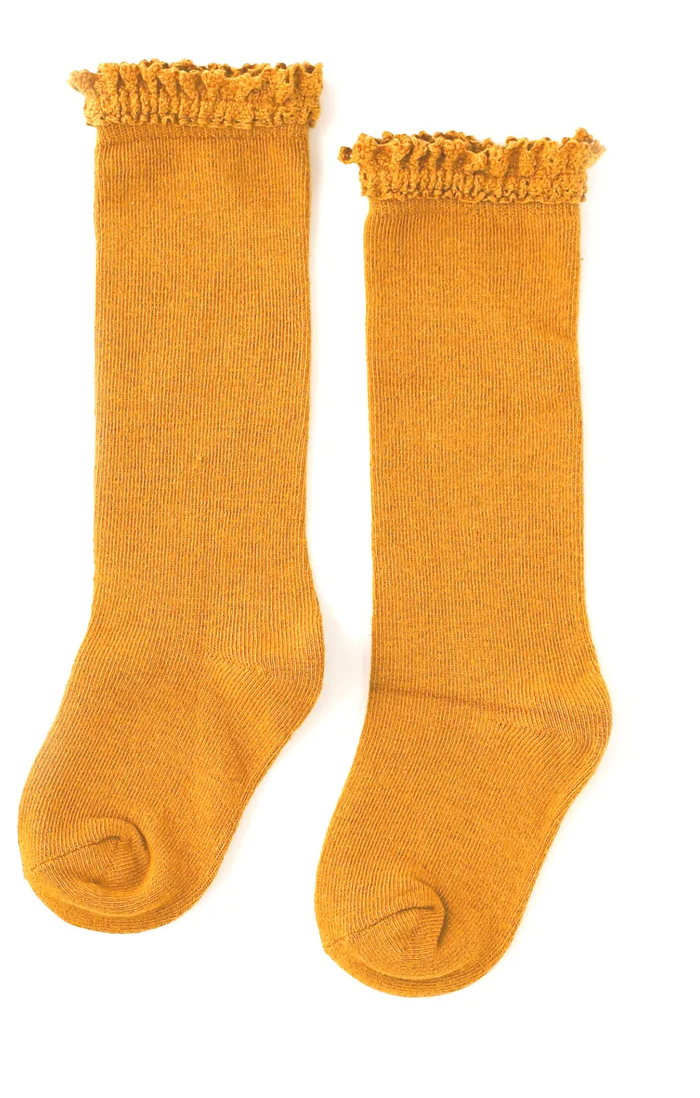 Marigold Lace Knee High Socks