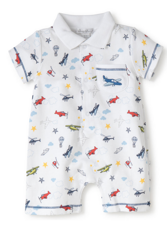 Aviators Print Shortall- Kissy Kissy