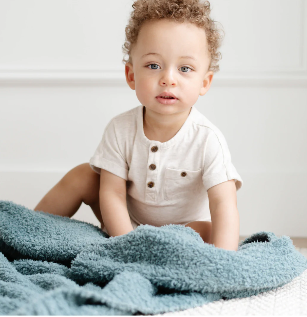 Saranoni Bamboni Toddler Blanket- Spruce