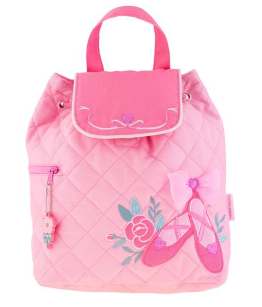 Stephen Joseph Pink Ballet Quilted Backpack