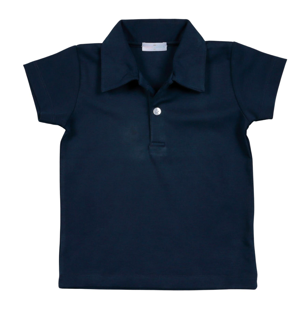 Navy Blue Collared Shirt