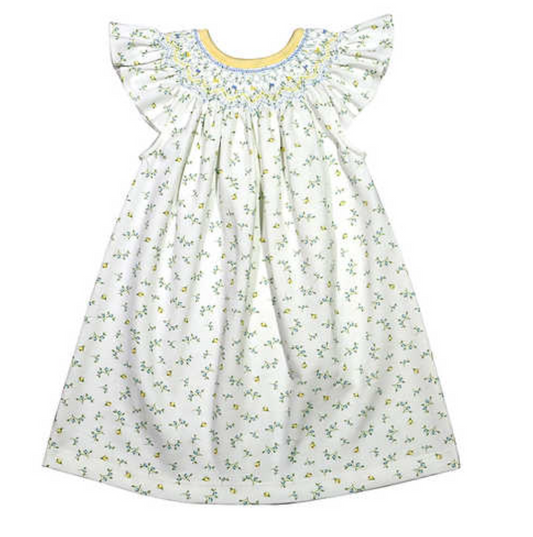 Hazel Floral Hand Smocked Dress