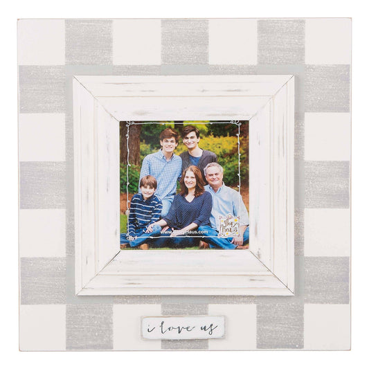 I Love Us Plaid Frame
