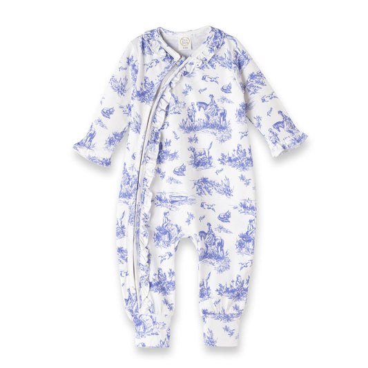 Toile de Jouy Zippered Romper