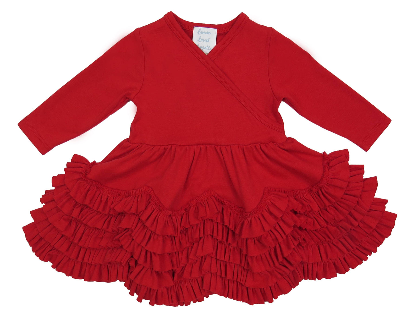 LAYETTE BASIC-True Red Jada Dress