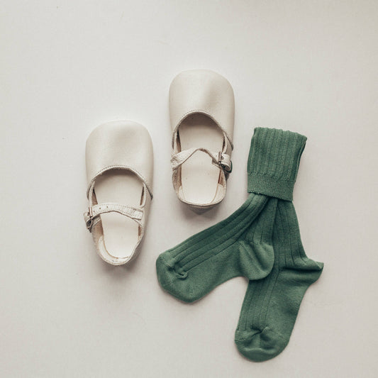 Alice Crib Shoe in Ivory