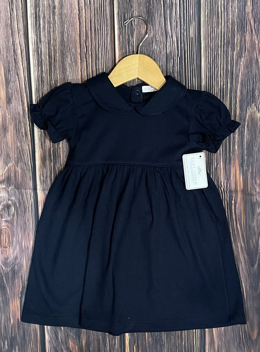 Navy Blue Collared Dress