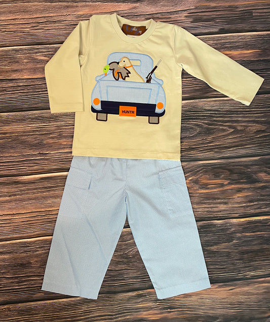 Duck Hunting Applique Pant Set