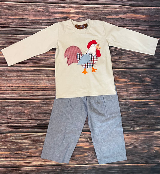 Rudy the Rooster Pant Set