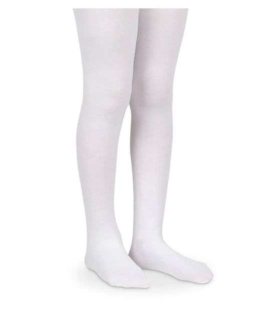 Pima Cotton Tights in White by Jefferies Socks