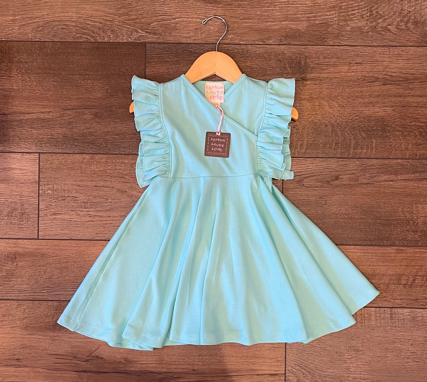 Paper Doll Dress-Aruba Blue