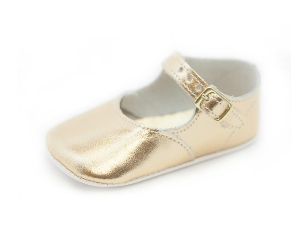 Alice Crib Shoe in Gold