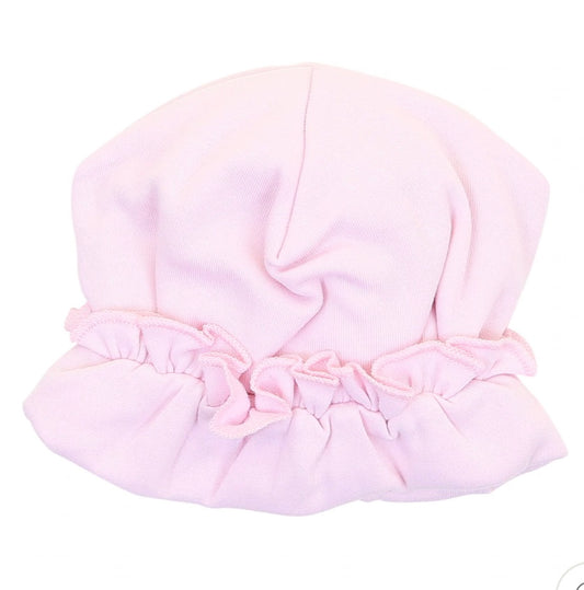 Ruffle Hat- Pink