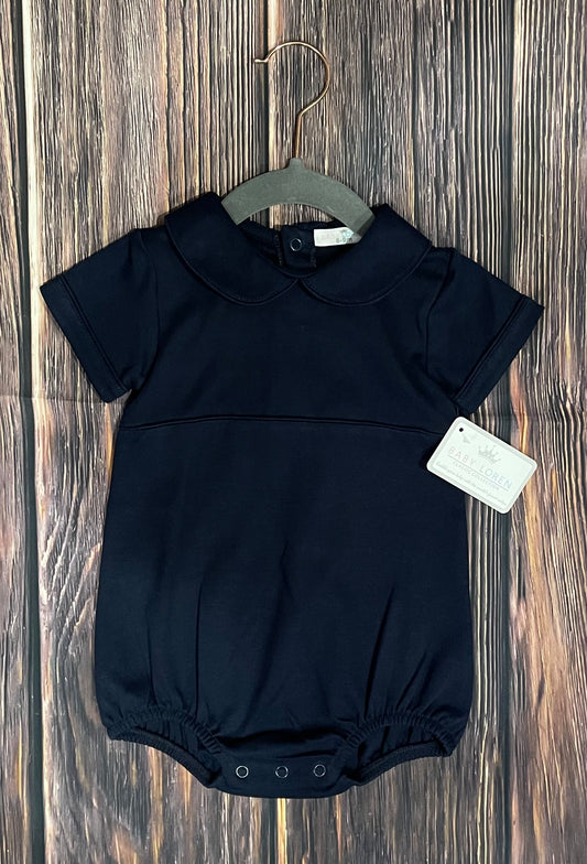 Navy Blue Collared Bubble